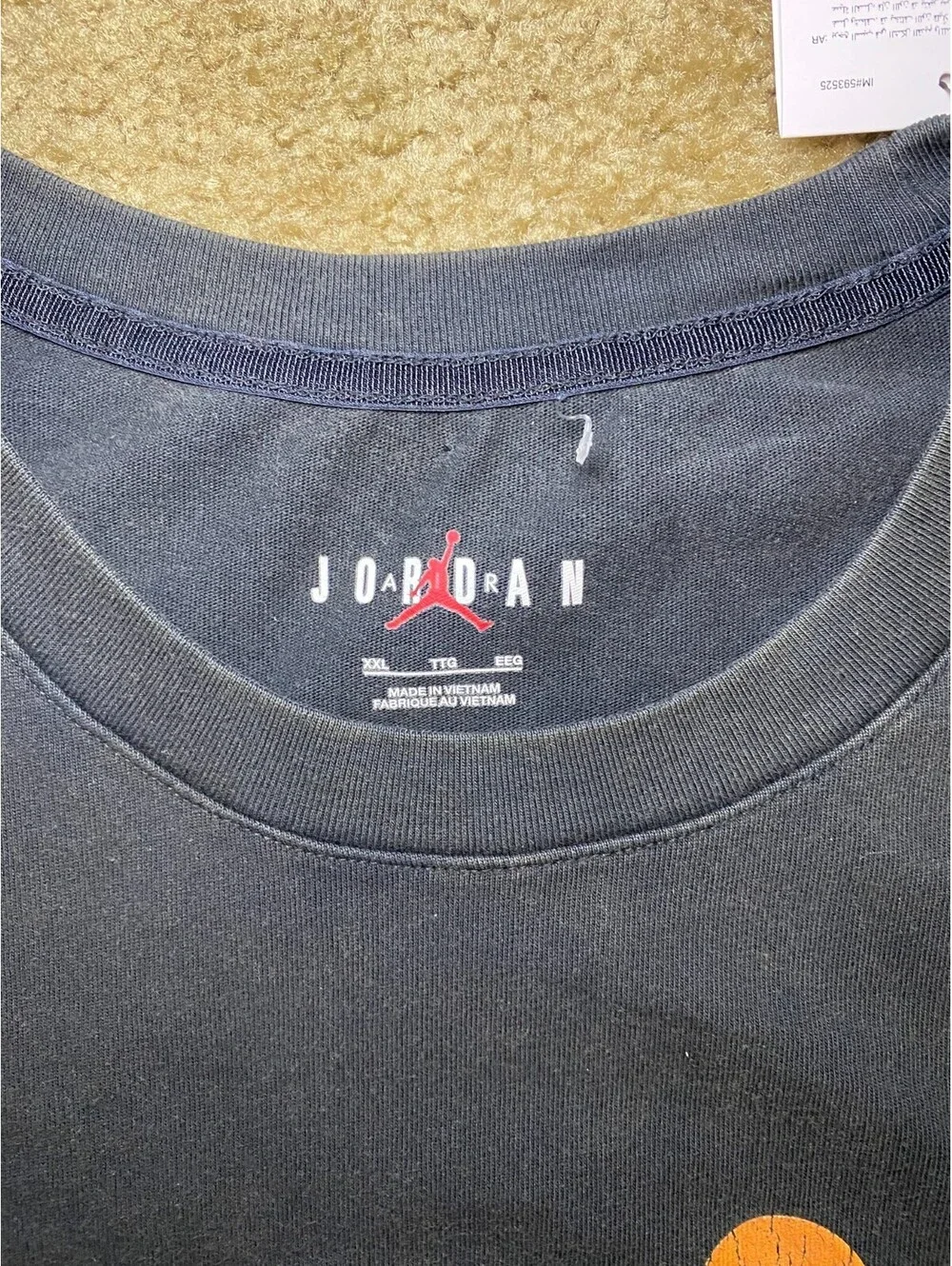 Jordan Flight Essentials T Shirt Mens 2XL Black Cotton Michael Jordan Graphic